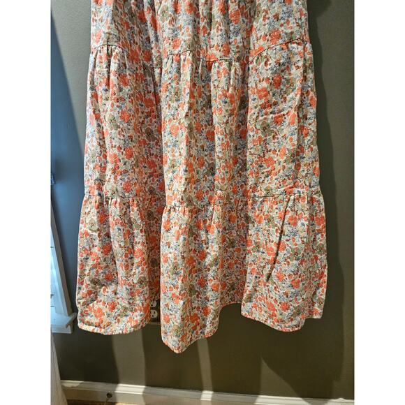 Universal Thread 100% Cotton Floral Maxi Skirt with Pockets – Size L - Picture 6 of 6